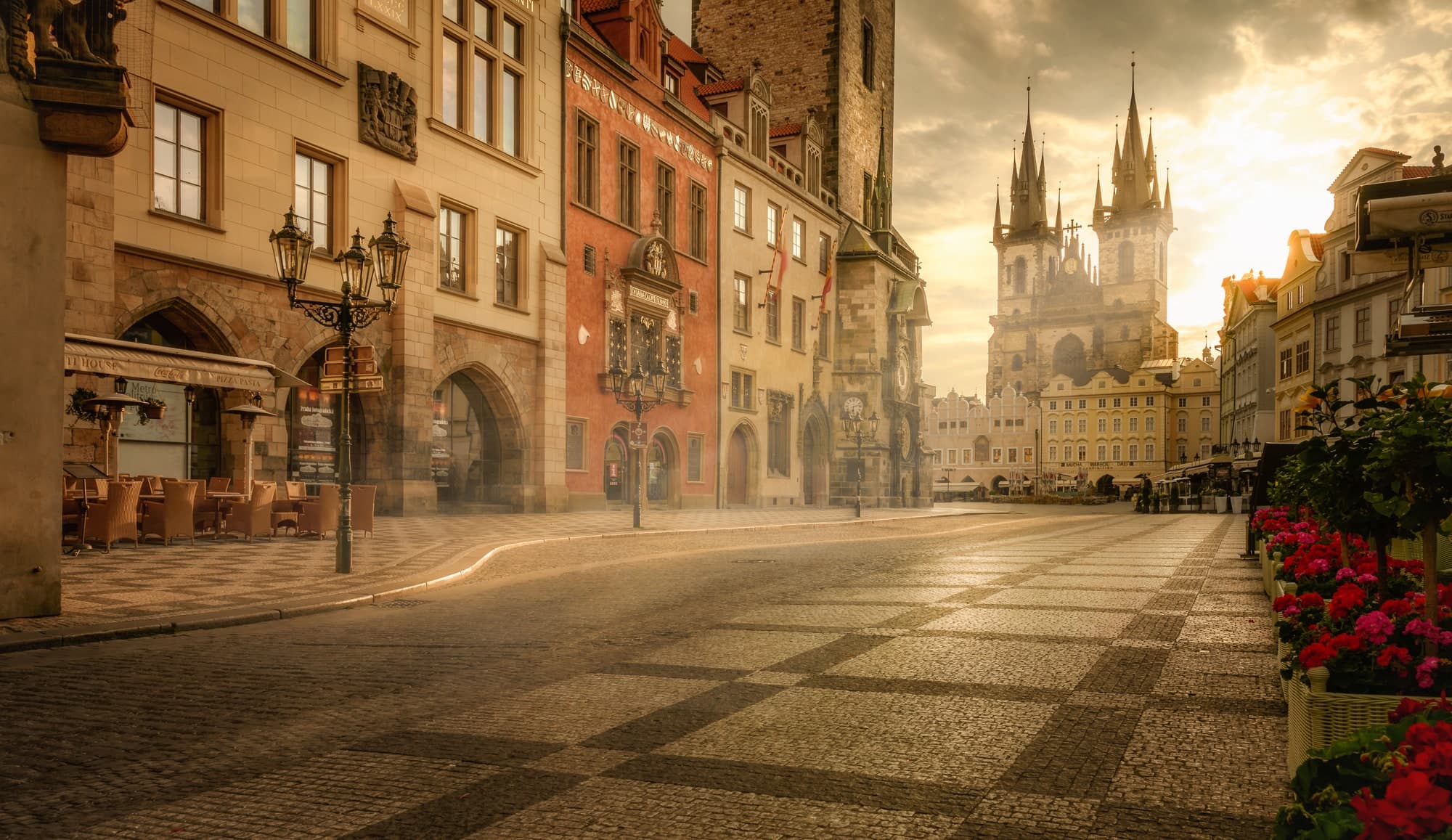 Interior of a luxury apartment for sale in Prague